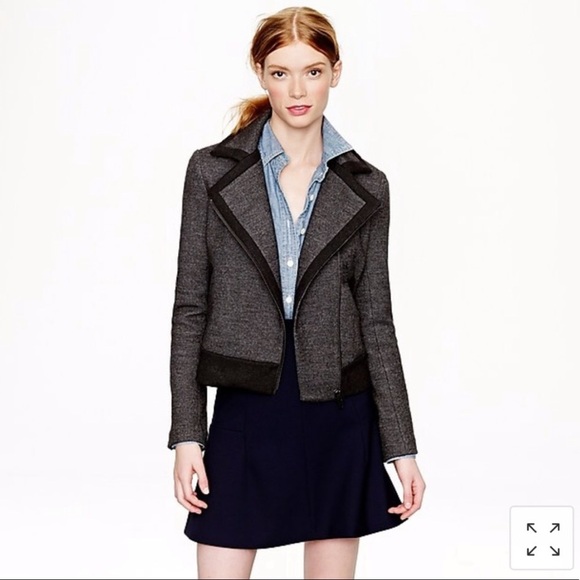 JCrew Stetch Motorcycle Jacket in Wool - Picture 6 of 13
